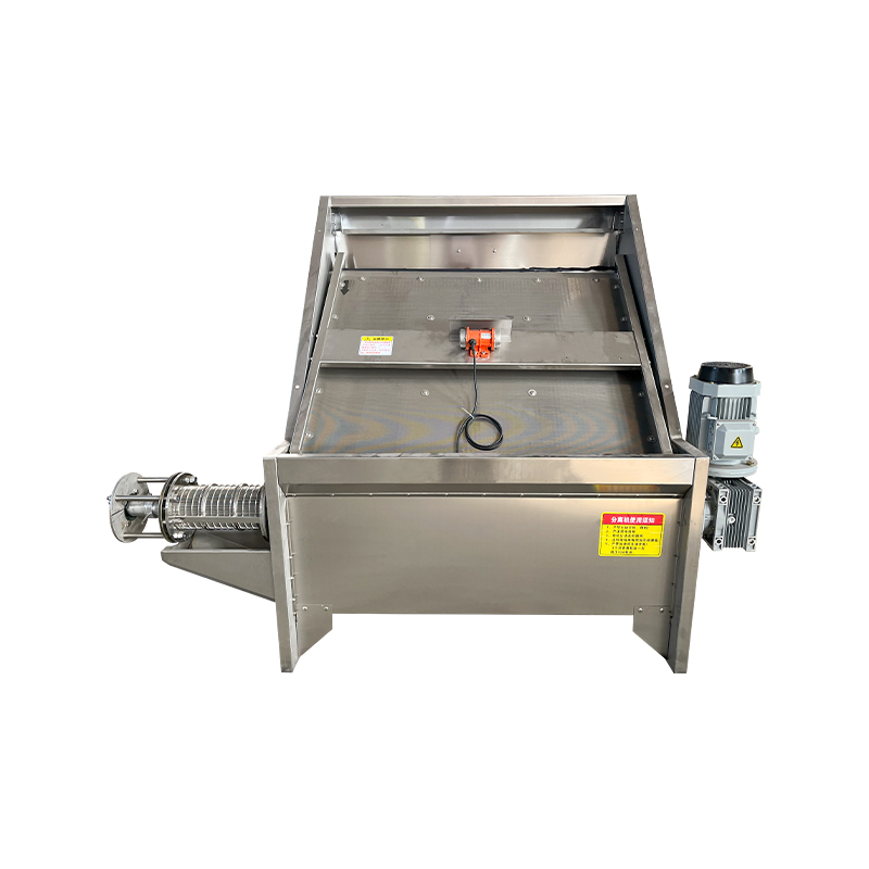 Kalteva ruutu kiinteän ja nesteen erotin